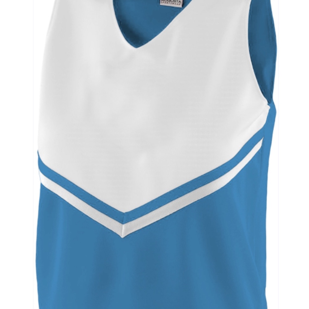 NWOT Augusta Sportswear Light Blue Cheerleader Pride Shell XL